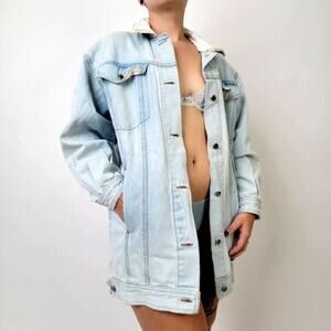 Vintage 90s IZZY Corduroy Denim Jean Jacket - S